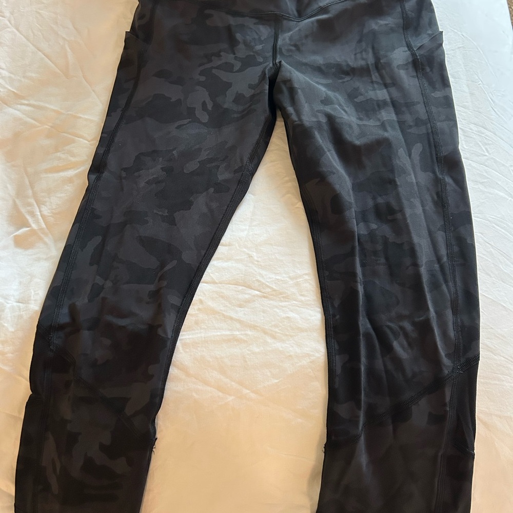 lululemon athletica Black Camo Leggings